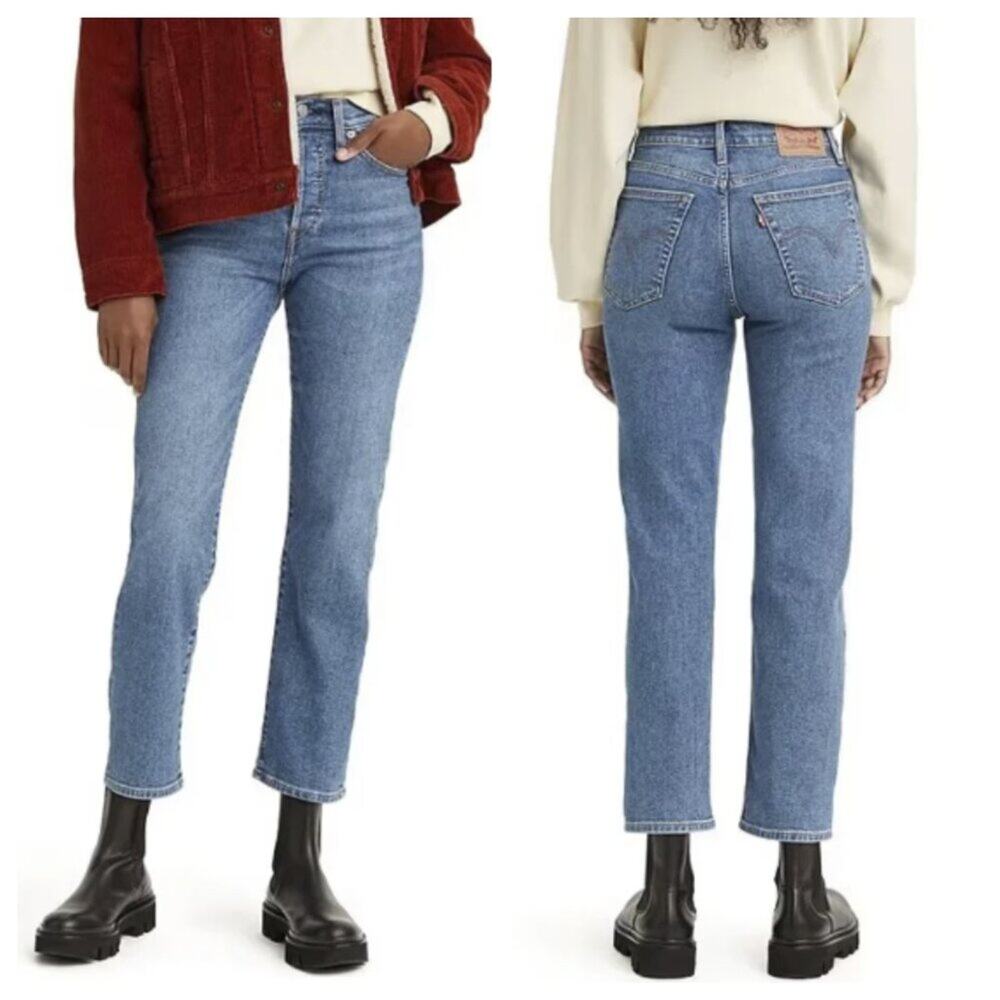 Levi's Women's Wedgie Straight Jean Medium Wash Summer Love Size 30